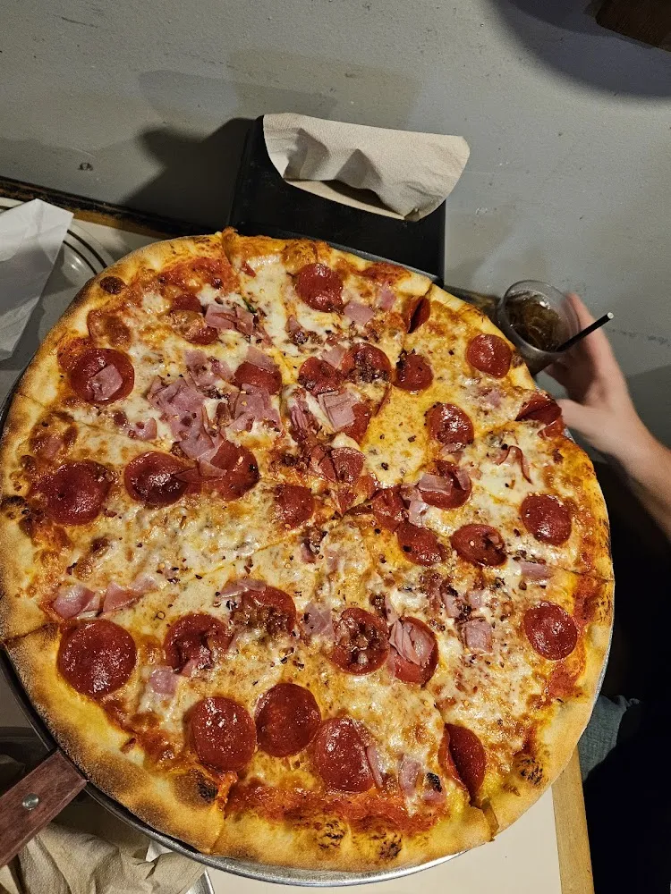 Pepperoni and Ham Pizza